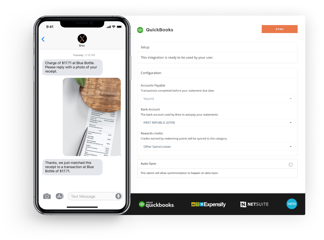 quickbooks xero brex