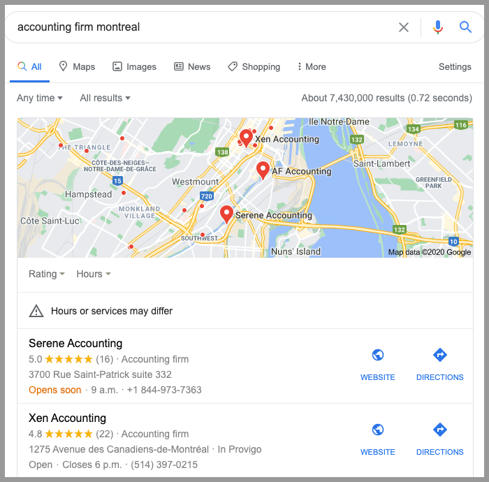 how to get accounting clients local seo