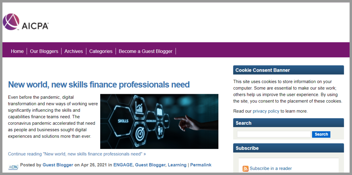 AICPA Insights Accounting blogger