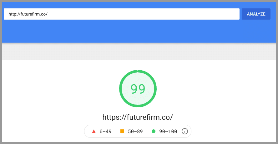 google page speed seo for accountants