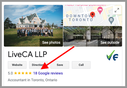 google reviews for local seo