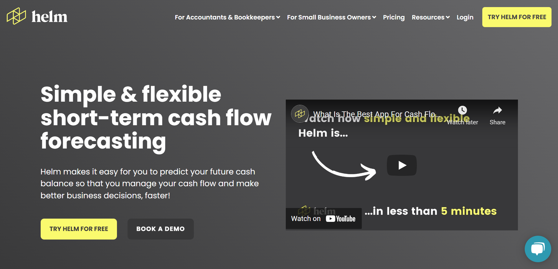 Helm-Short-term-cash-flow-forecasting-software