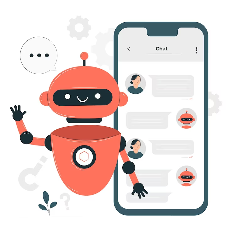 Chatbot vector image