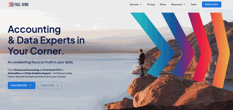 Full Send Finance homepage