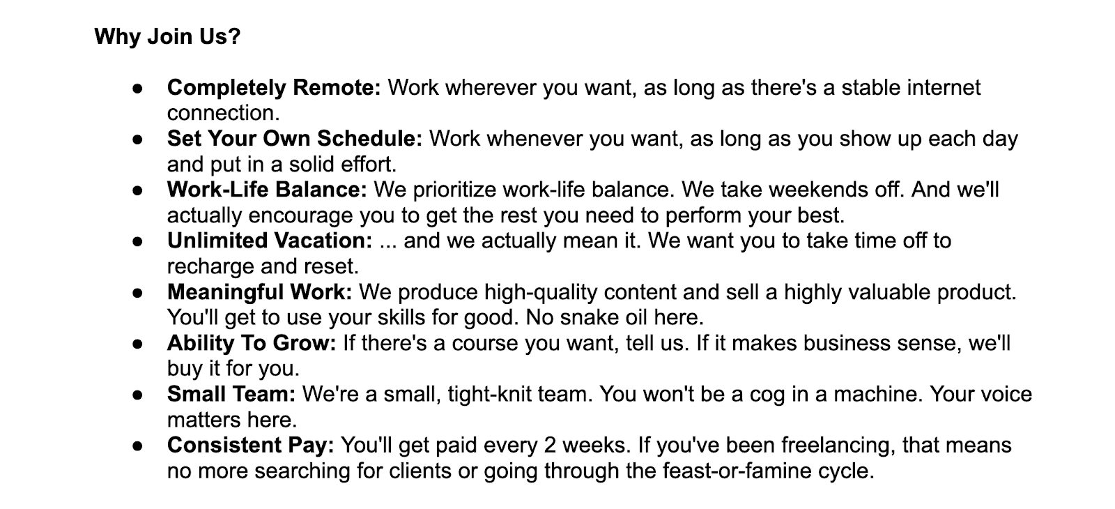 A "Why Join Us" section by Future Firm