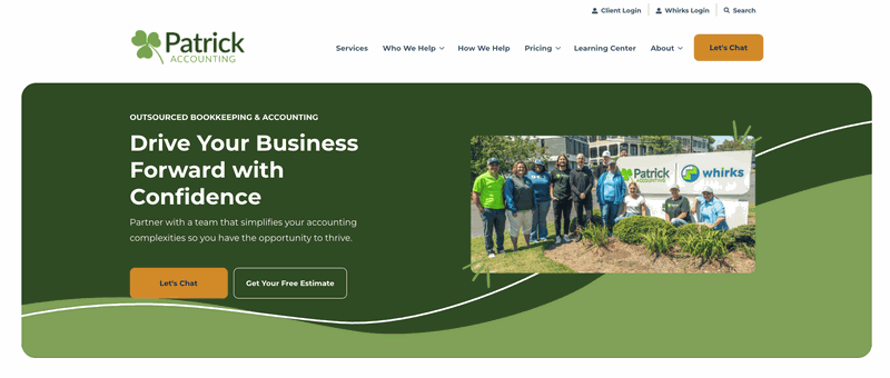 Patrick Accounting homepage