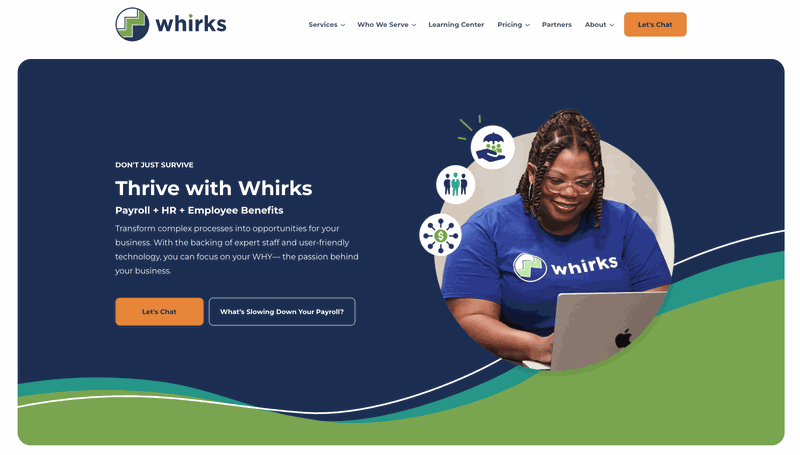 Whirks homepage