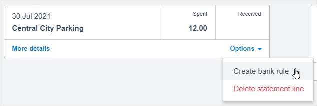 Xero Bank Rules