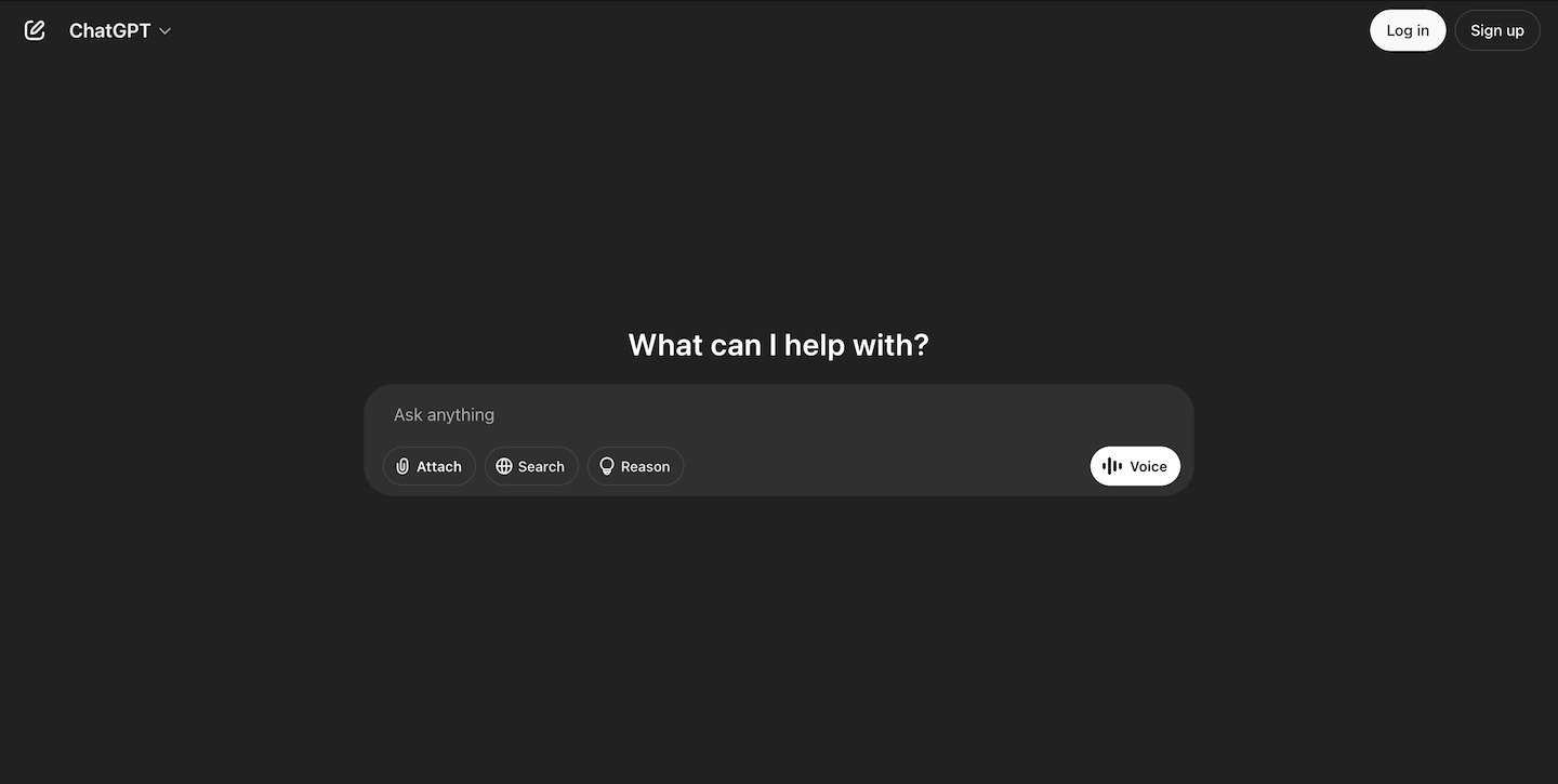 ChatGPT website