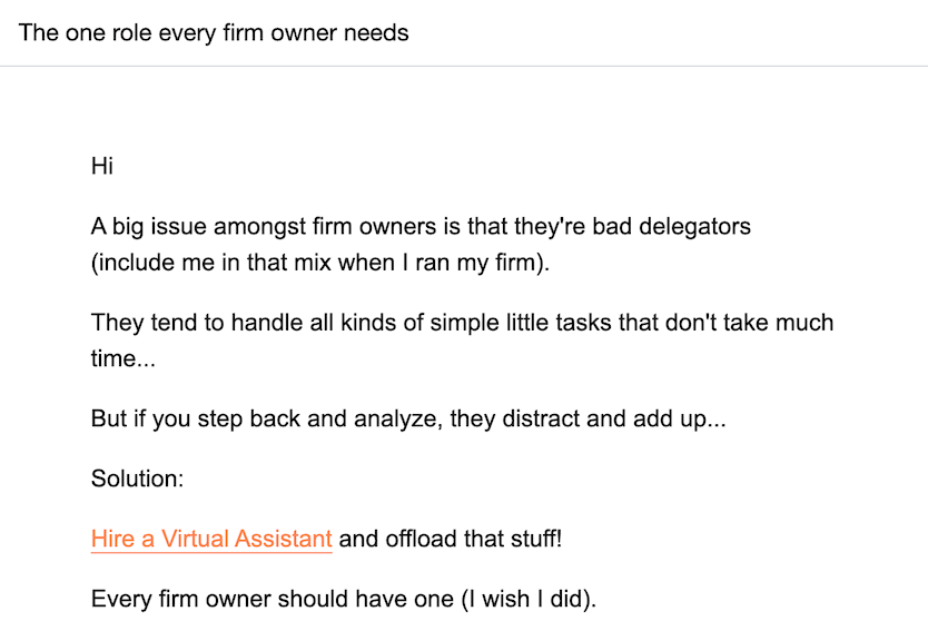 Future Firm newsletter: The one role every firm owner needs