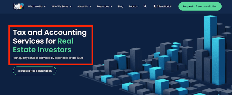 Hall CPA homepage